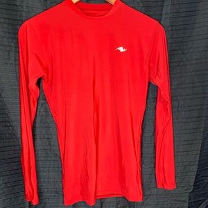 Red long sleeve compression shirt